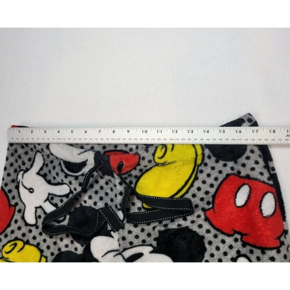 Disney Mickey Mouse Womens Pajama Pants Large Fleece Lounge Sleepwear Drawstring - Picture 11 of 13